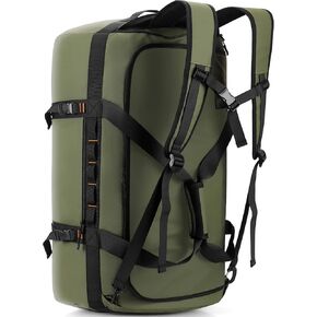 40L/60L/90L Large Waterproof Duffle Bag Backpack for Men, Mens Duffel Backpack Bags for Traveling, Heavy Duty (Green, 90l)