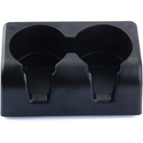 Dasbecan Rear Seat Dual Cup Holder Center Console Insert Double Storage Compatible with Chevy Colorado GMC Canyon 2004-2012 Replaces# 19256630