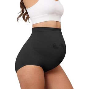 Maternity Underwear Seamless High Waisted Maternity Panties Over Bump Pregnancy Belly Support, Multi-Pack in Kuwait