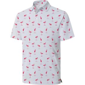 قمصان جولف مضحكة للرجال، قميص بولو هاواي بأكمام قصيرة، ملابس صيفية ماصة للرطوبة، أداء جاف in Kuwait