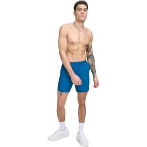 DKNY Men's Stretch Quick Dry Volley UPF 40+ Protection Swim Trunk