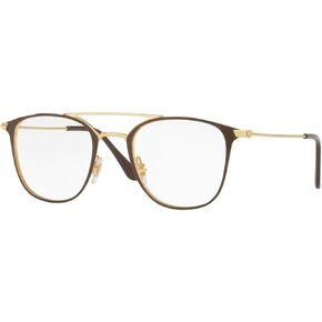 Ray-Ban RX6377 - 2905 Eyeglass Frame GOLD/SHINY BROWN W/ DEMO LENS 50 mm