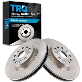 TRQ Front Brake Rotors Set Vented Compatible with 2007-2017 Lexus LS460