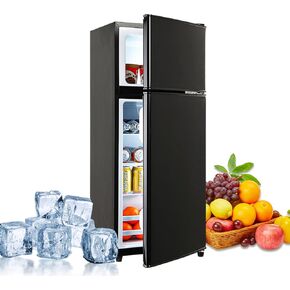 KB FLS-80-Black Compact Refrigerator, Black
