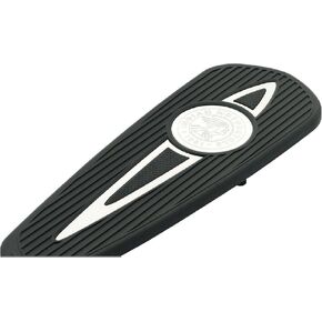 Indian Motorcycle Headdress Rider Floorboard Pads With Polished Inlays, for Specific Pursuit, Challenger, Springfield, Chief, Chieftain, Roadmaster Models and More, Pair, for Floorboards - 2879606-01