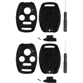 2 Key Fob Case Shell for Honda Accord Civic Pilot & More (Swap Your Original Blade)