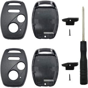 2PCS Horande Replacement Key Fob Cover fit for 2003-20013 Honda Civic Pilot URV Accord Ridgeline Odyssey 2005-2009 CR-V Keyless Entry Key Fob Shell