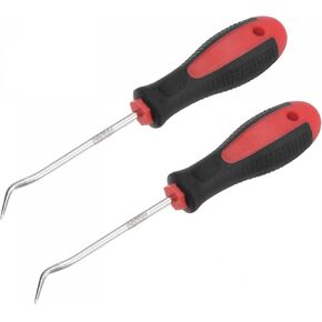 uxcell 45 Degree Pick Hook 6.1" Puller Remover Removal Tool for Oil Seal/O-rings, Gasket, Hose 2Pcs