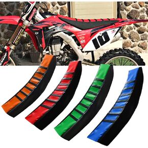 Universal Dirt Bikes Gripper Soft Seat Cover,Fit with Kawasaki KX Honda CRF Yamaha YZF Suzuki RM DR-Z (Green)
