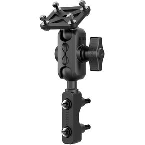 TUSITA Motorcycle GPS Mount Brake Clutch Reservoir Compatible with Garmin Montana, Zumo XT GPS -, Double Socket Arm - B Size Medium
