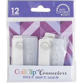 Erin Condren 2" Coil Clip Connectors, Clear (Acc-Coil)