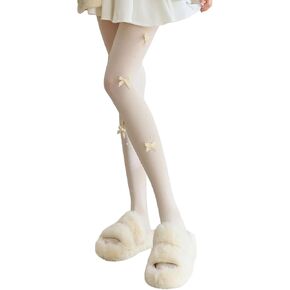 Y2K Patterned Sheer Tights for Women Gothic Punk Thigh High Pantyhose Harajuku Lolita Bandage Fishnet Stockings