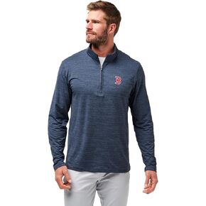TravisMathew Men's Boston Red Socks The Heater 1/4 Zip