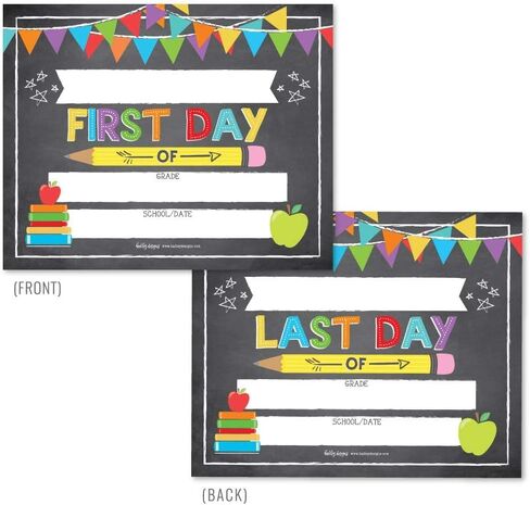 10 Colorful School Signs for Kids First Day of School Board for Kids, My First Day of School Sign for Kids First Day, Back to School Sign, 1st Day of School Chalkboard Sign, First Day of Kindergarten… in Saudi Arabia