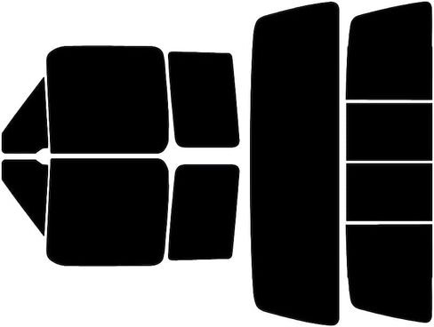 Rvinyl Window Tint Kit Compatible with Ford F-150 1992-1996 (2 Door) - Complete Precut Kit - 5% in Saudi Arabia