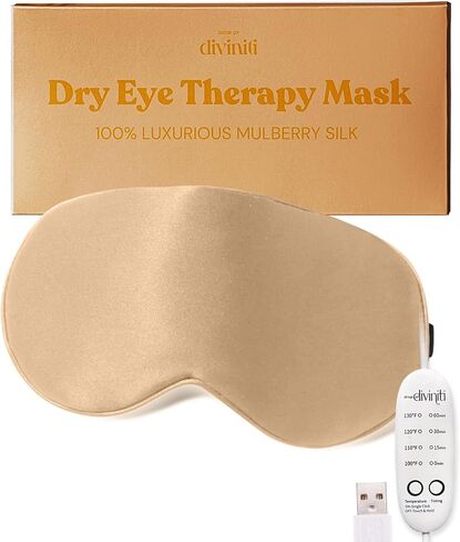 Heated Eye Mask for Dry Eye Relief - Stye Eye Treatment, Warming Eye Mask for Dry Eyes Mask Warm Compress for Eyes, Sinus Mask Heated Eye Patch - Dry Eye Mask with Moist Heat Electric Warming - Black in Saudi Arabia