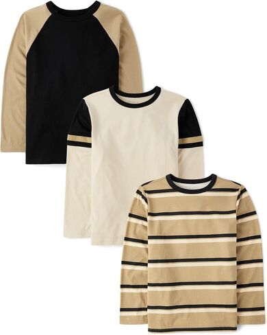The Children's Place boys Long Sleeve Everyday Casual Knit Shirt in Saudi Arabia