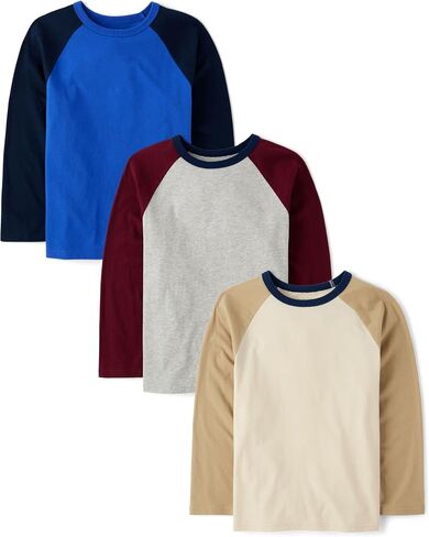The Children's Place boys Long Sleeve Everyday Casual Knit Shirt in Saudi Arabia
