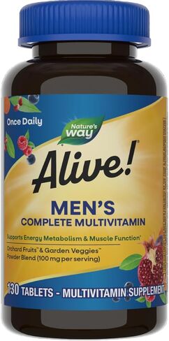 Nature’s Way Alive! Men’s Energy Complete Multivitamin, High Potency B-Vitamins, 50 Tablets in Saudi Arabia