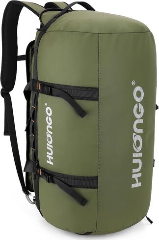 40L/60L/90L Large Waterproof Duffle Bag Backpack for Men, Mens Duffel Backpack Bags for Traveling, Heavy Duty (Green, 90l) in Kuwait