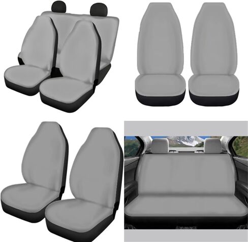 Highland Cow Sunflower 13 Pieces Seat Cover Set Car Front Seat Cover + Seat Belt Cover + Steering Wheel Cover + Keychain + Coaster + Lipstick Cover Universal Car Accessories in Saudi Arabia