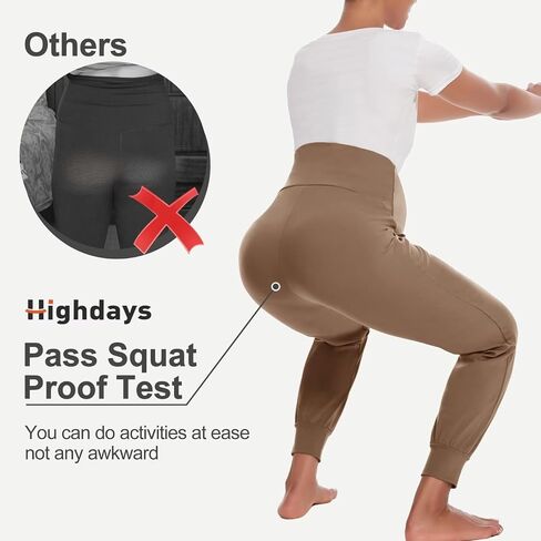 HIGHDAYS Maternity Pants with Pockets, Over Belly Women’s Maternity Leggings, Pregnancy Joggers Sweatpants for Workout in Saudi Arabia