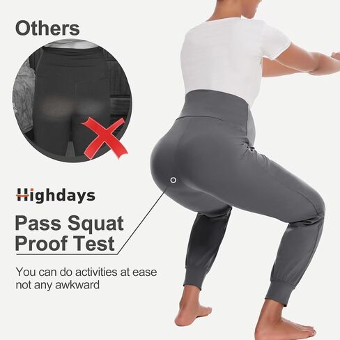 HIGHDAYS Maternity Pants with Pockets, Over Belly Women’s Maternity Leggings, Pregnancy Joggers Sweatpants for Workout in Saudi Arabia