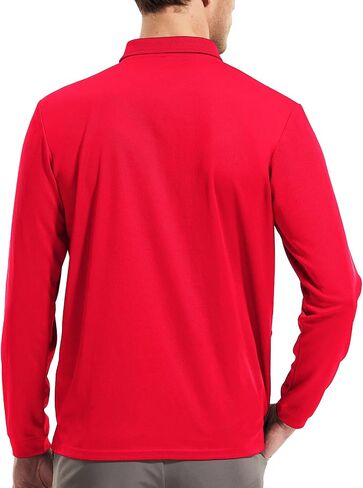 MIER Men's Quick Dry Polo Shirts Polyester Casual Collared Shirts Short Sleeve, Moisture-Wicking, Sun Protection in Saudi Arabia