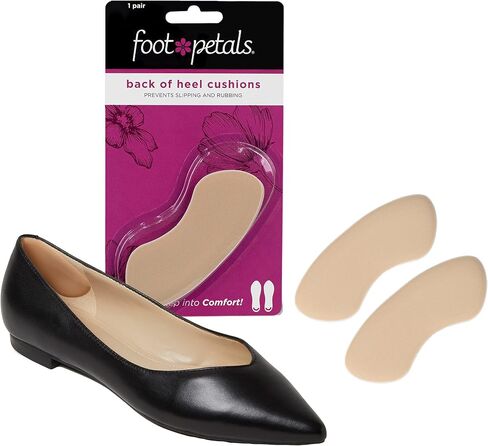 Foot Petals Women’s Back of Heel Cushion Inserts, Heel Protectors, Comfortable Heel Grip for Pain Relief and Sizing in Saudi Arabia