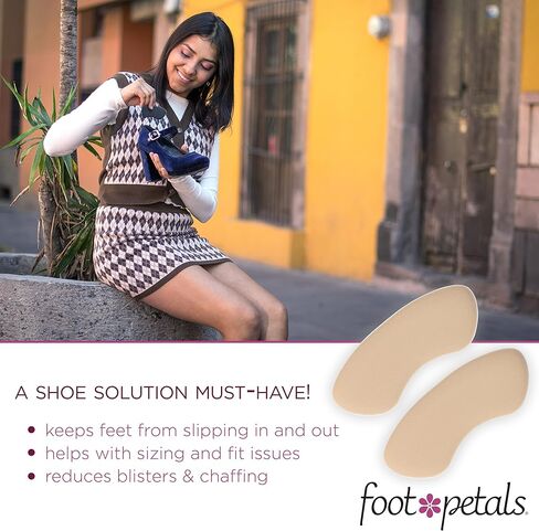 Foot Petals Women’s Back of Heel Cushion Inserts, Heel Protectors, Comfortable Heel Grip for Pain Relief and Sizing in Saudi Arabia
