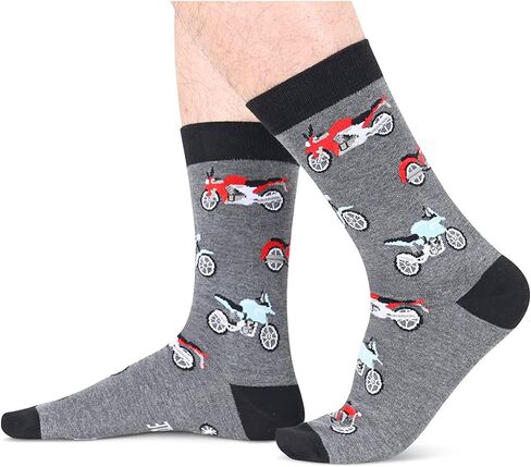 Zmart Racing Car Gifts for Men - Motorcycle Train Tractor Socks, Novelty Jake Brake Gifts in Saudi Arabia