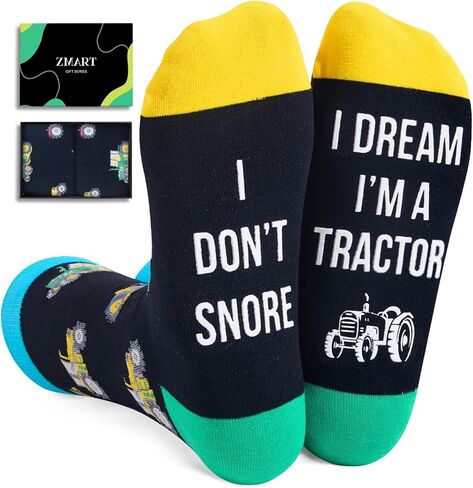 Zmart Racing Car Gifts for Men - Motorcycle Train Tractor Socks, Novelty Jake Brake Gifts in Saudi Arabia