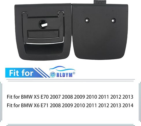 Rldym سجادة أرضية صندوق السيارة الخلفي بمقبض 51479120283 لسيارة BMW X5 E70 2007-2013، لسيارة BMW X6 E71 2008-2014 يستبدل # 9120283، 51476958162، 51476980201 (51479120283-بيج) in Kuwait