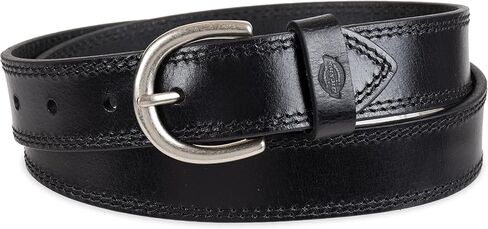 Dickies Women's Casual Leather Jean Workwear Belt with Round Harness Buckle in Saudi Arabia