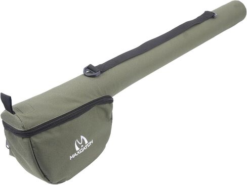 MAXIMUMCATCH Fly Fishing Rod Case with Reel Pouch, Complete Protection Bag, 9FT 2/4 Pieces Rod, Single (Gray, 9' 4sec) in Kuwait