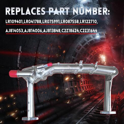 LR109401 LR122710 LR041788 ترقية المعدن الخلفي المبرد سخان المياه الأنابيب أنبوب أنبوب مشعب متوافق مع جاكوار لاند روفر 3.0L V6 2013-2021 يستبدل AJ814053، LR075991، LR087558 in Kuwait