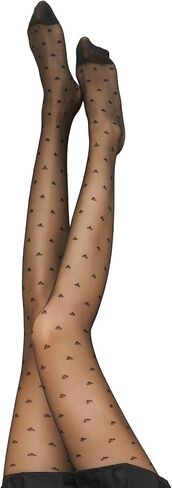 MakeMeChic Women's 3 Pairs Polka Dots Pantyhose Sheer Mesh High Waisted Tights Stocking with Reinforced Toes in Saudi Arabia