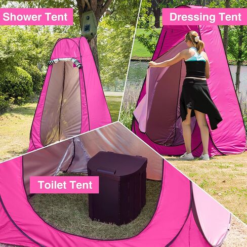 Camping Shower Tent, Outdoor Pop Up Changing Tent, Portable Bathroom Toilet Tent Privacy Tent with Portable Bag for Camping, Beach, Hiking, Travelling in Saudi Arabia