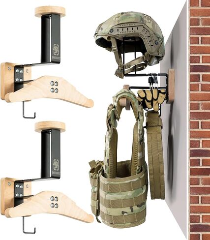 ONETIGRIS Tactical Gear Wall Mount, Heavy Duty Helmet & Plate Carrier Rack in Kuwait