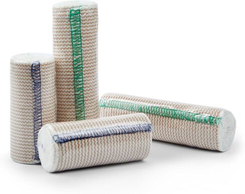 D&H Medical Elastic Bandage Wrap - Premium Elastic Bandages with Velcro Closure, Compression Bandage for Wrist, Ankle & Foot (2 Count (Pack of 1)) in Saudi Arabia