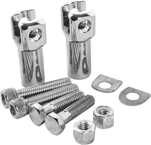Motorcycle foot pegs Supports Mounts Clevis Fits For Harley Davidson Softail 2000-2006 (Chrome) harley pegs Mount Bolts in Saudi Arabia