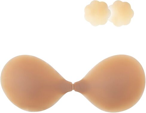 Tailorable Adhesive Bras Invisible Ultra Thin Sticky Bra Strapless Backless Bras for Women Silicone Push Up Bra in Saudi Arabia
