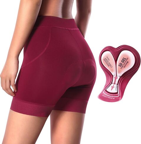 Padded Biker Shorts Women Cycling Shorts with 5D Gel Padding High Waisted Athletic Shorts Mountain and Road Bike in Kuwait