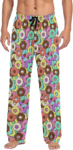 Pajama Pants for Men Sleep Lounge Pants Pjs Bottoms with Pockets in Saudi Arabia