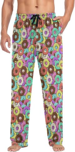 Pajama Pants for Men Sleep Lounge Pants Pjs Bottoms with Pockets in Saudi Arabia