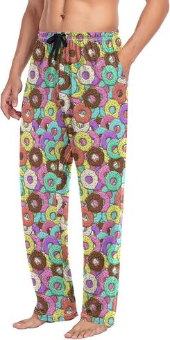 Pajama Pants for Men Sleep Lounge Pants Pjs Bottoms with Pockets in Saudi Arabia