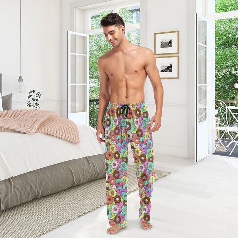 Pajama Pants for Men Sleep Lounge Pants Pjs Bottoms with Pockets in Saudi Arabia