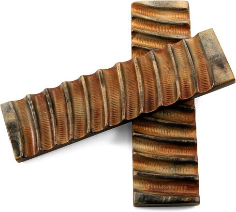 Buffalo Horn Handle Scales - (Impala Jigged) - (Wine Red) - (5.0 x 1.50 x 0.375) in Saudi Arabia