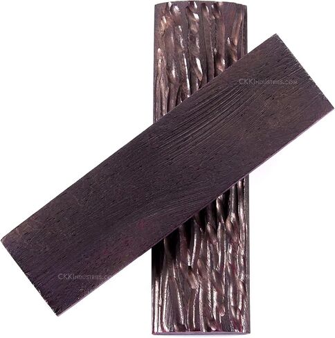Buffalo Horn Handle Scales - (Impala Jigged) - (Wine Red) - (5.0 x 1.50 x 0.375) in Saudi Arabia