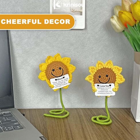 هدية عباد الشمس الكروشيه، أحبك هدايا لصديقتها، هدية عيد ميلاد رومانسية للزوجة من الزوج، ذكرى زواج لطيفة، أفكار هدايا عيد الحب لعيد الميلاد قطعة واحدة in Kuwait